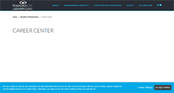 Desktop Screenshot of careers.nadona.org