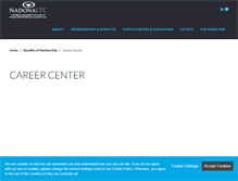 Tablet Screenshot of careers.nadona.org